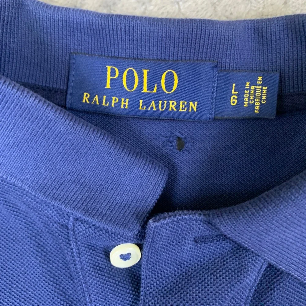 Polo Ralph Lauren Men Ombre Dip Dye Polo Shirt Red White Blue Large 710723686001